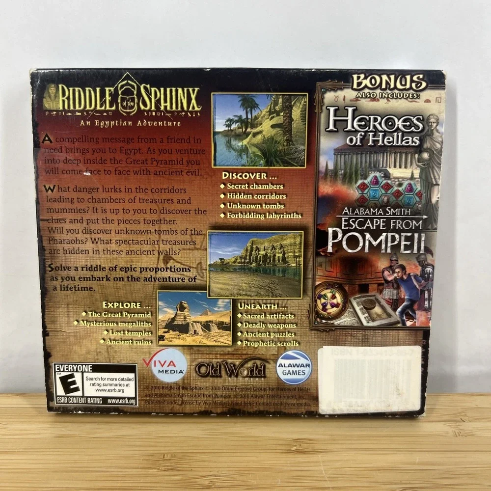 Riddle‎ of the Sphinx: An Egyptian Adventure (PC, 2000). Brand New Sealed!